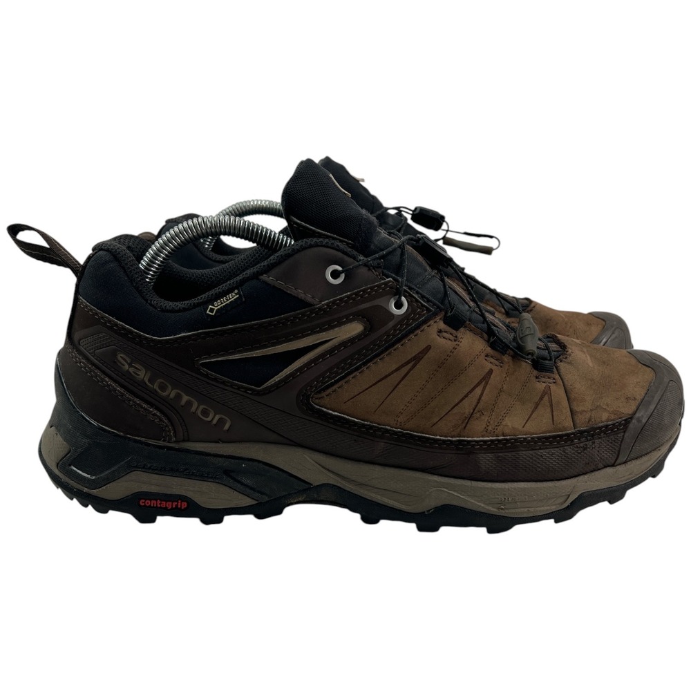 Salomon X Ultra Gore-Tex Mens 11 Brown Black Hiking Trail Shoes 404785